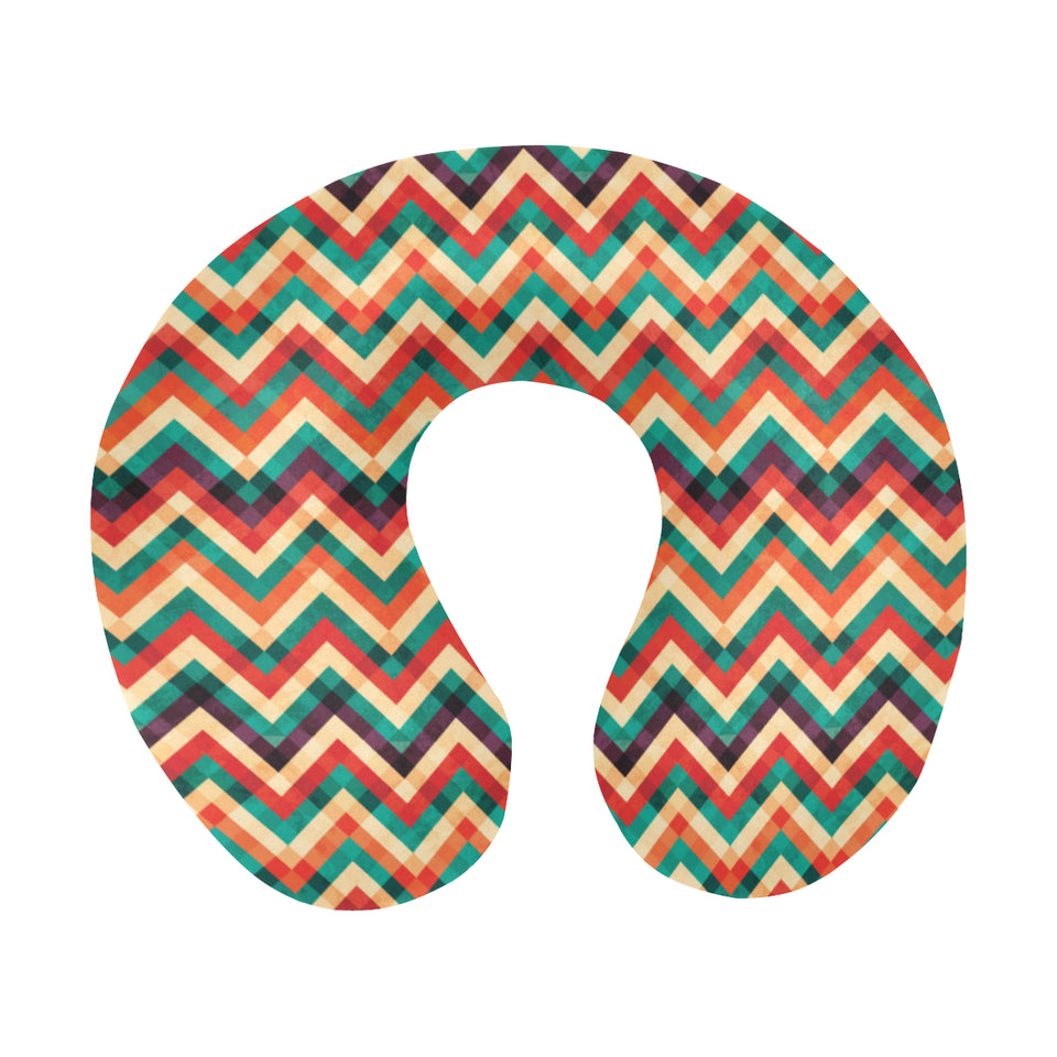 zigzag  chevron colorful pattern U-Shaped Travel Neck Pillow