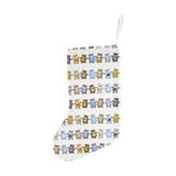 Teddy Bear Pattern Print Design 02 Christmas Stocking