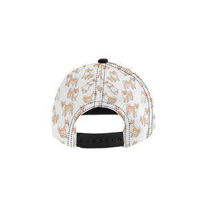 shiba inu dog pattern All Over Print Snapback Cap