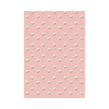 Cute hamster cheese pattern pink background House Flag Garden Flag