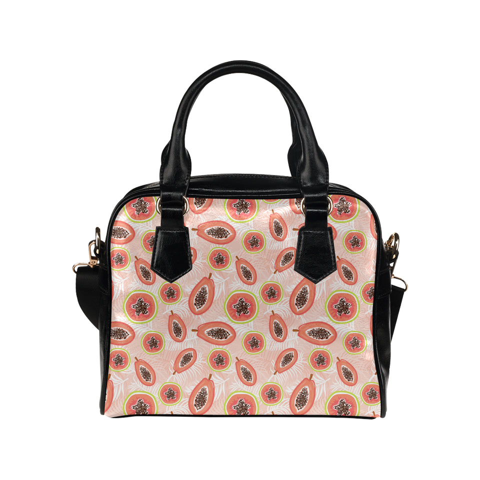 papaya leaves pattern Shoulder Handbag