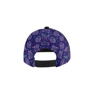 Cute owls pattern boho style ornament All Over Print Snapback Cap