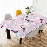 Beautiful toucan flower leaves Tablecloth