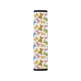 Teddy Bear Pattern Print Design 01 Car Seat Belt Cover