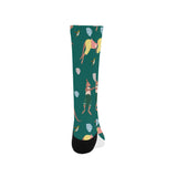 Kangaroo leaves pattern Crew Socks
