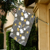 Beautiful gold autumn maple leaf pattern House Flag Garden Flag