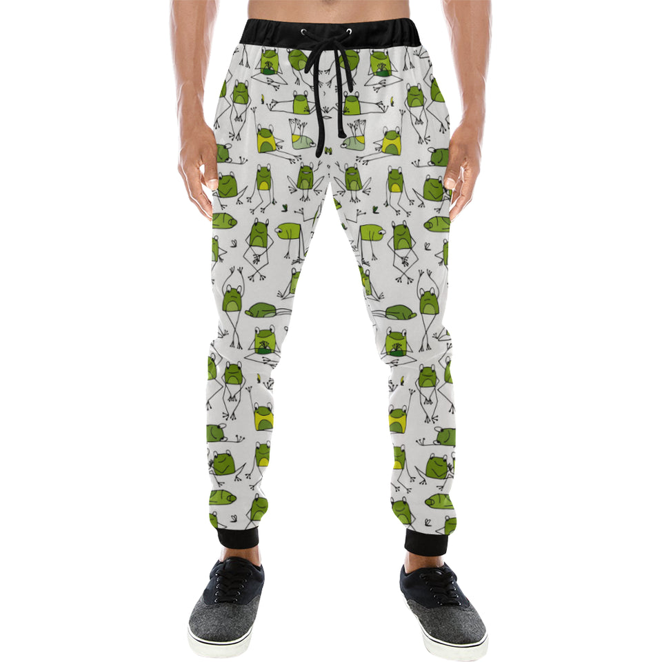 Sketch funny frog pattern Unisex Casual Sweatpants