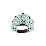 Panda pattern tropical leaves background All Over Print Snapback Cap