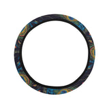 Beautiful peacock feather pattern Car Steering Wheel Cover