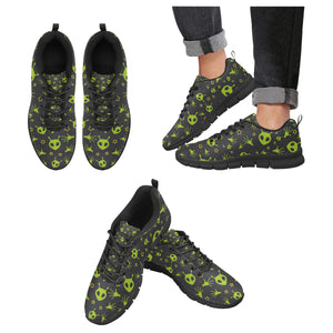 Alien Pattern Print Design 02 Men's Breathable Sneakers ( Model 055)