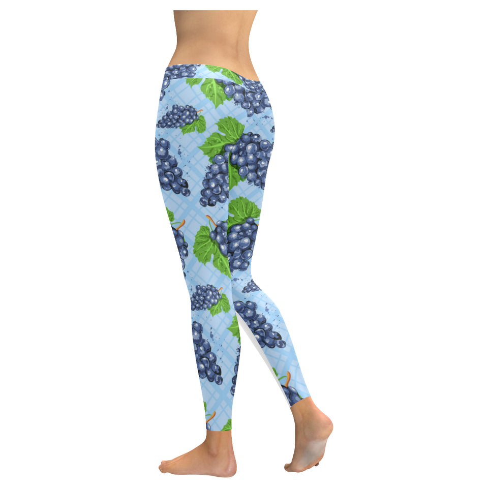 Watercolor grape pattern Women's Legging Fulfilled In US