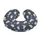 Cute sloth astronaut star planet rocket pattern U-Shaped Travel Neck Pillow