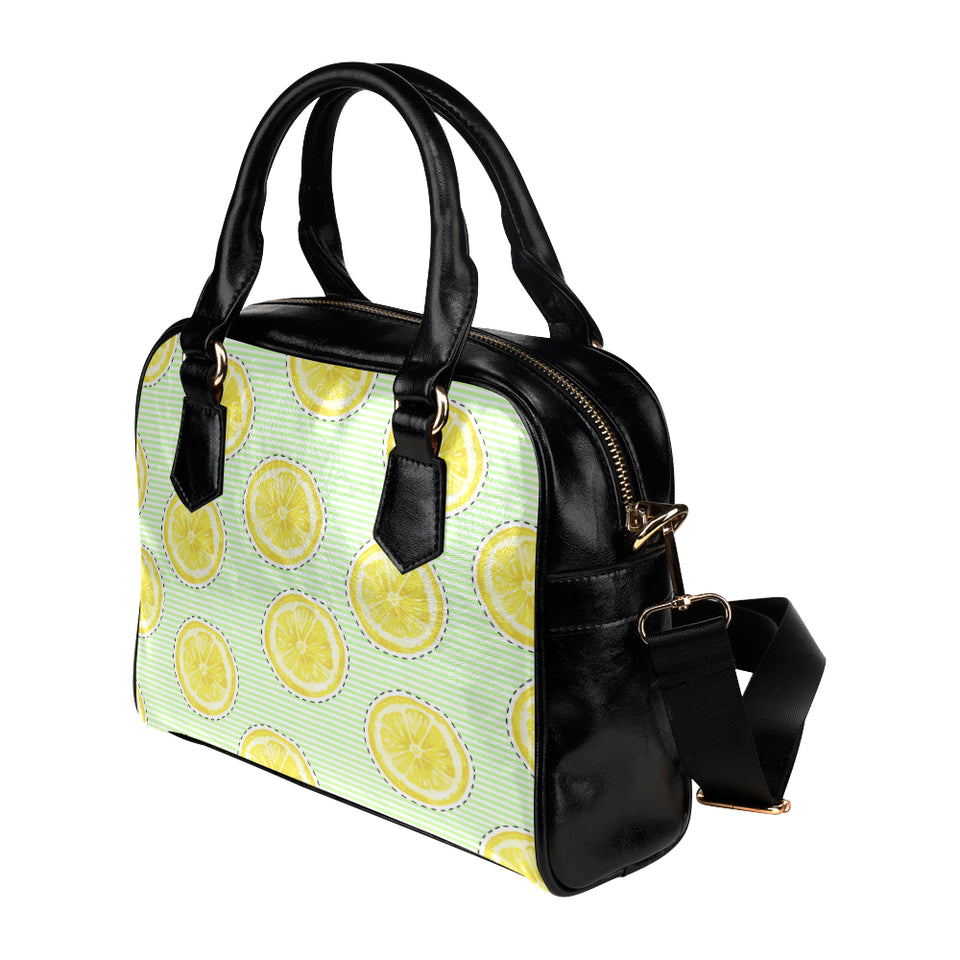 slice of lemon pattern Shoulder Handbag