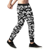 Black white camouflage pattern Unisex Casual Sweatpants