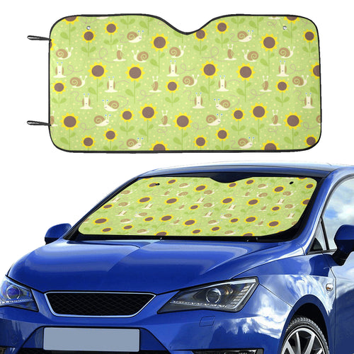 Snail Pattern Print Design 01 Car Sun Shade