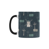 windmill tree pattern Morphing Mug Heat Changing Mug