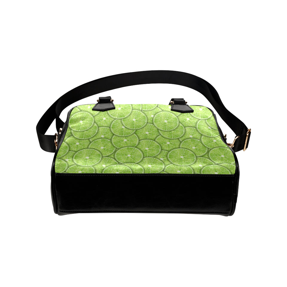 Slices of Lime pattern Shoulder Handbag