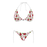 dragon fruits white background Sexy Bikinis Two-Piece Swimsuits