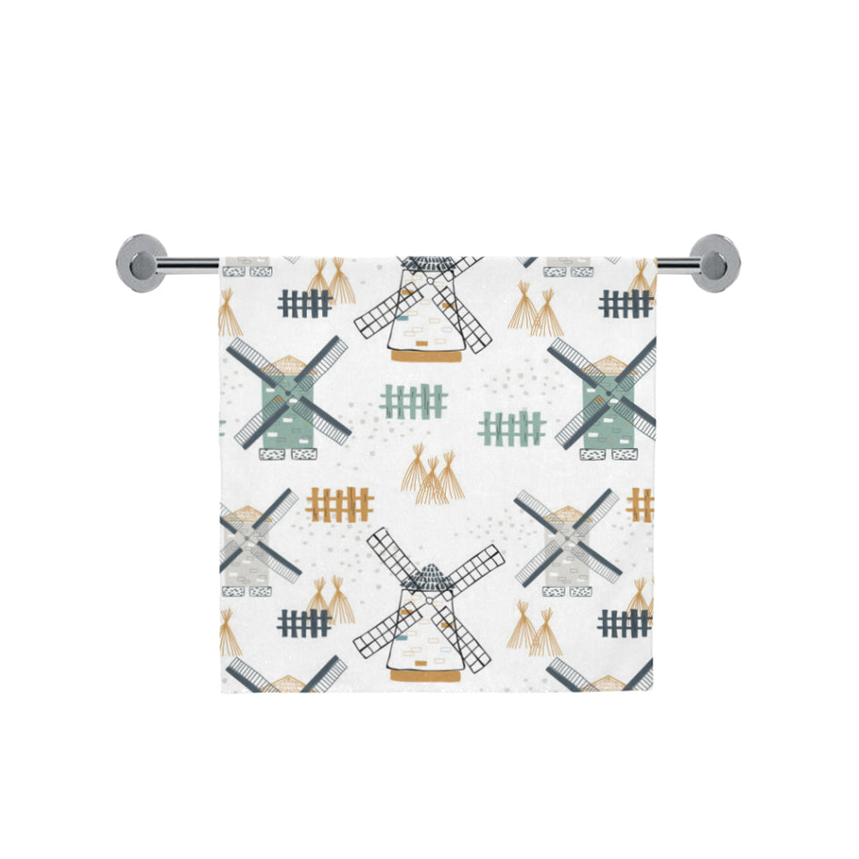 windmill pattern Bath Towel