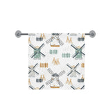 windmill pattern Bath Towel
