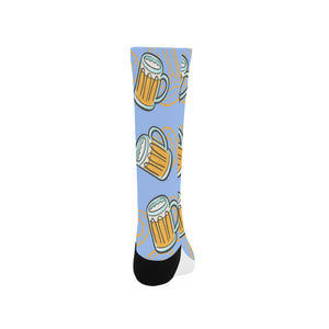 Beer pattern Crew Socks