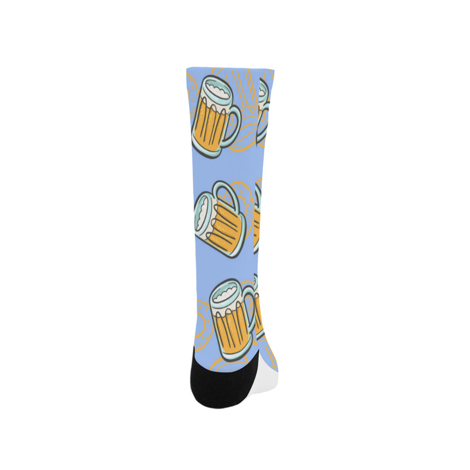 Beer pattern Crew Socks
