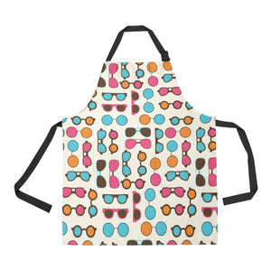 Sun Glasses Pattern Print Design 03 All Over Print Adjustable Apron