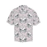 Cute french bulldog pattern Men's All Over Print Hawaiian Shirt