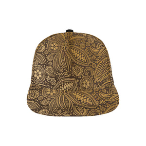 cacao beans tribal polynesian pattern background All Over Print Snapback Cap