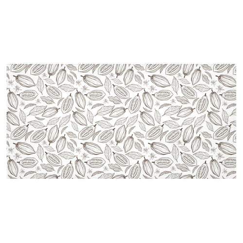 cacao beans leaves pattern Tablecloth