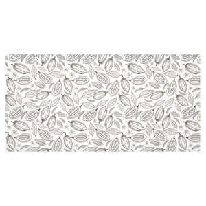 cacao beans leaves pattern Tablecloth