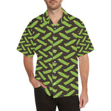 Green Peas Pattern Print Design 05 Men's All Over Print Hawaiian Shirt (Model T58)