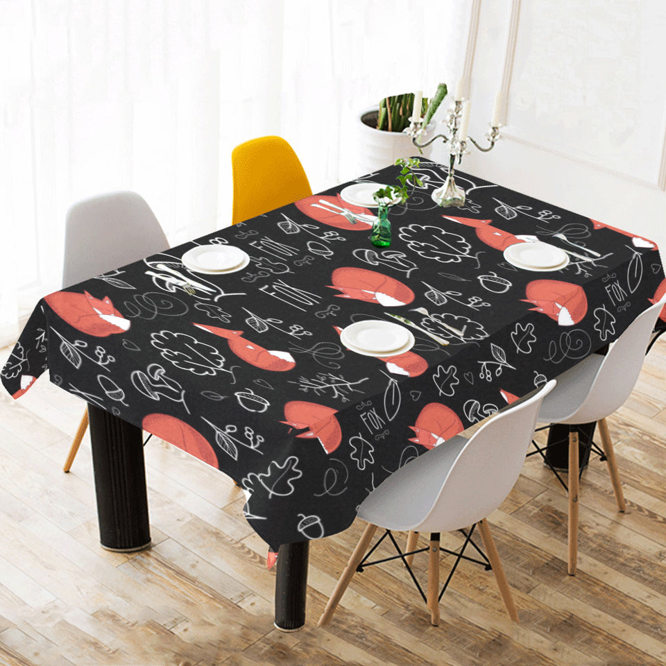 fox sleeping fox pattern Tablecloth