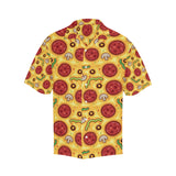 Pizza texture pattern Men's All Over Print Hawaiian Shirt