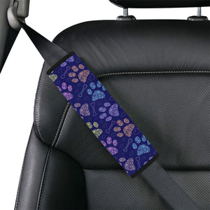 Dog Paws Pattern Print Design 02 Car Seat Belt Cover