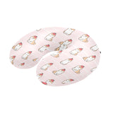 Cute Shiba Inu Dog Apple pattern U-Shaped Travel Neck Pillow
