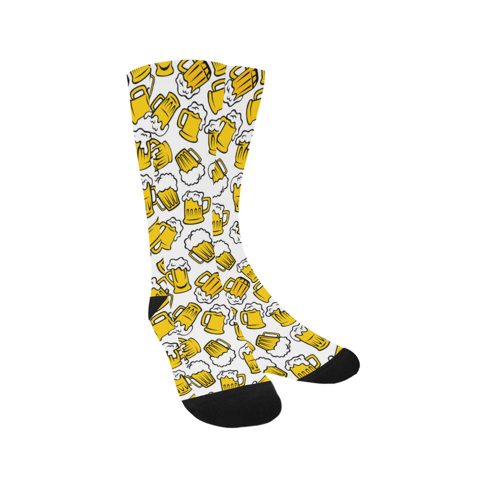 Beer design pattern Crew Socks