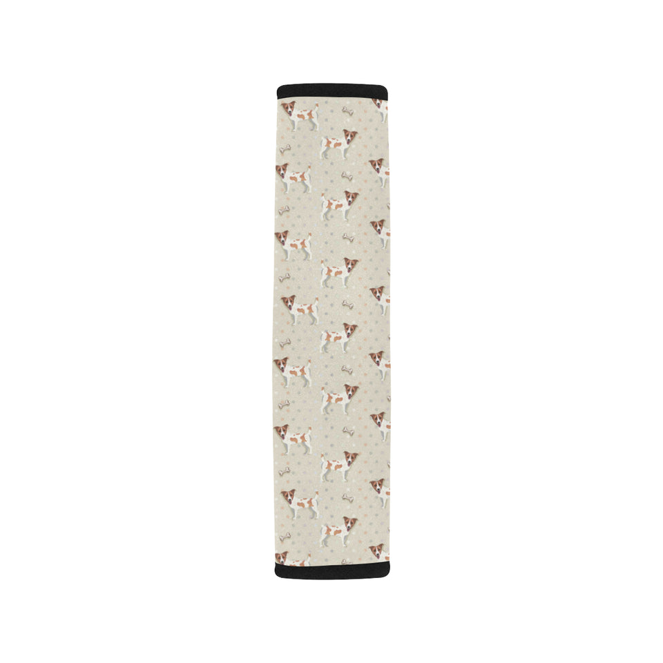 Jack Russel Pattern Print Design 02 Car Seat Belt Cover