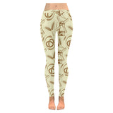 Windmill Wheat pattern Women's Legging Fulfilled In US