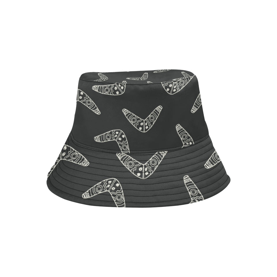 Hand drawn boomerang Australian aboriginal ornamen Unisex Bucket Hat