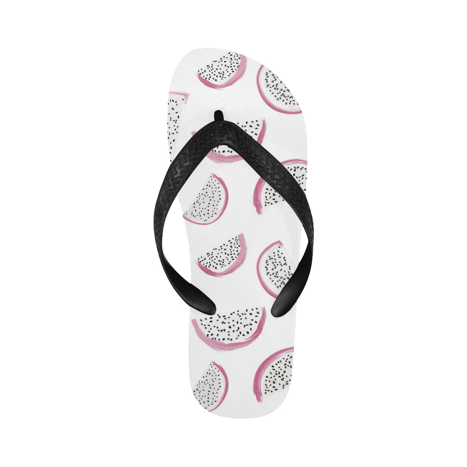 dragon fruit pattern Unisex Flip Flops