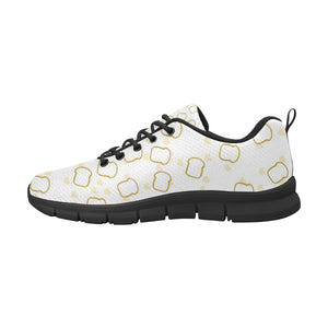 Bread Toast Pattern Print Design 01 Men's Breathable Sneakers ( Model 055)