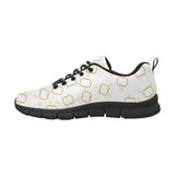 Bread Toast Pattern Print Design 01 Men's Breathable Sneakers ( Model 055)