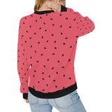 watermelon texture background Women's Crew Neck Sweatshirt