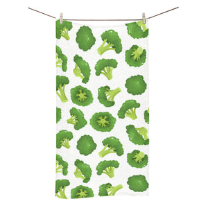 Cute broccoli pattern Bath Towel