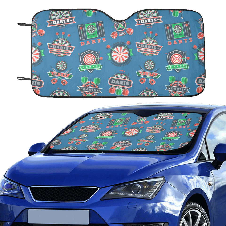 Darts Pattern Print Design 02 Car Sun Shade