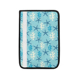 Blue starfish coral reef pattern Car Seat Belt Cover