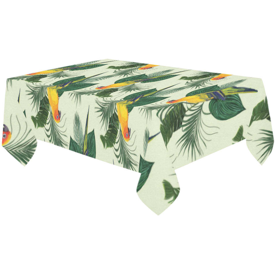 Beautiful parrot palm leaves pattern Tablecloth