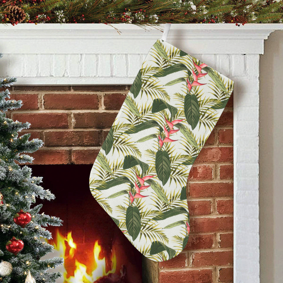 heliconia pattern Christmas Stocking