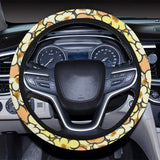 Popcorn Pattern Print Design 03 Car Steering Wheel Cover